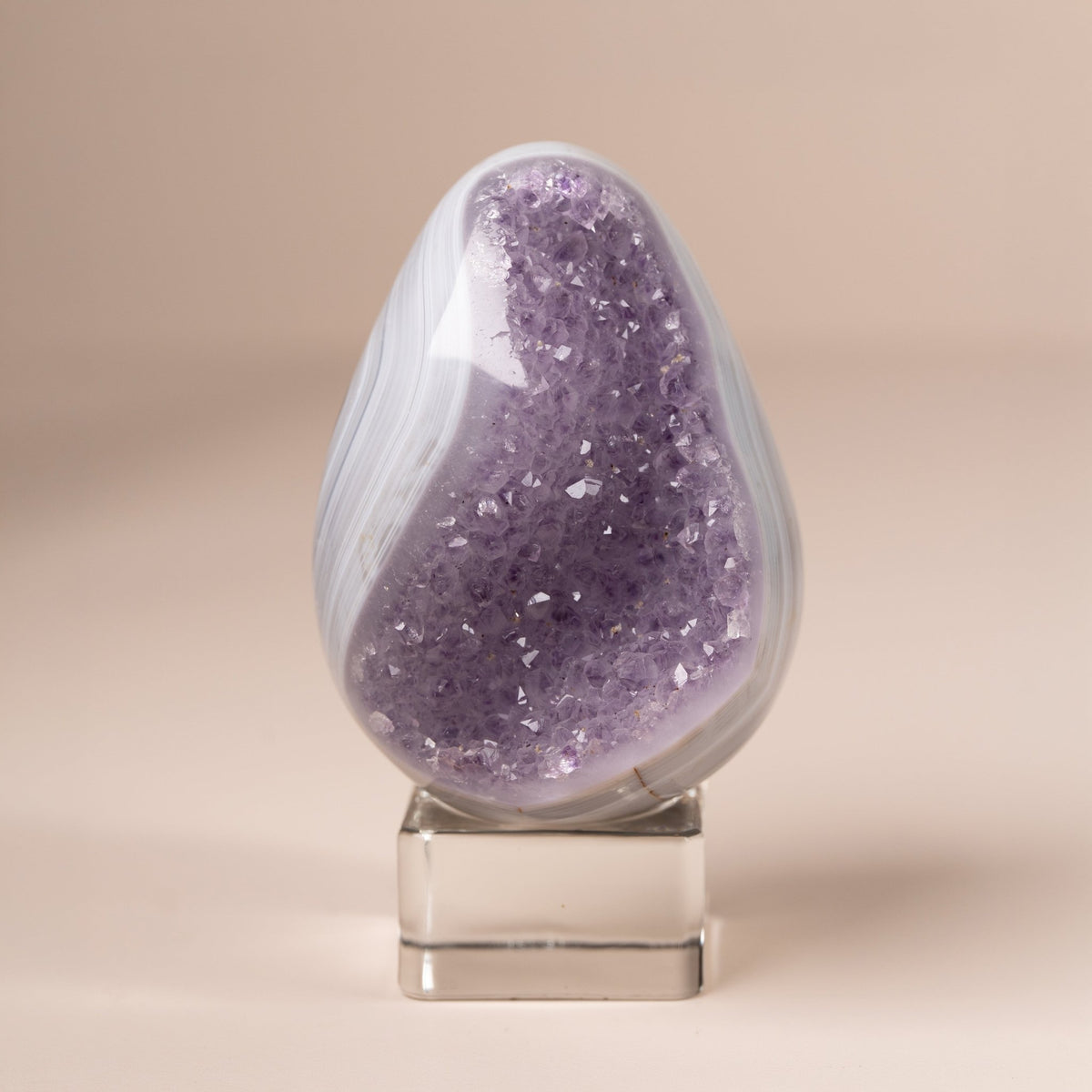 Amethyst Achat Freiform mit Druse - Epomina