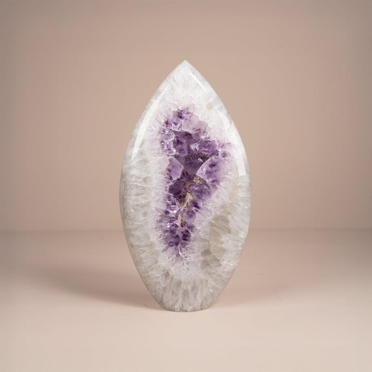Amethyst Druse mit natürlicher Kristallöffnung - Epomina