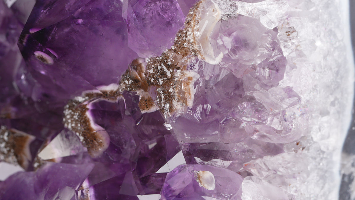Amethyst geode with exceptional inclusions