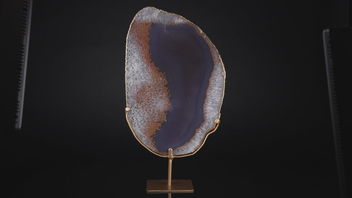 Agate Slice on Stand