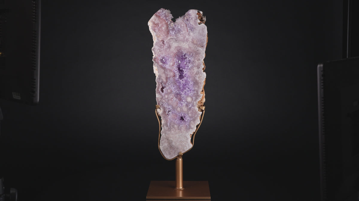 Amethyst Slice on Stand "Pink Amethyst"