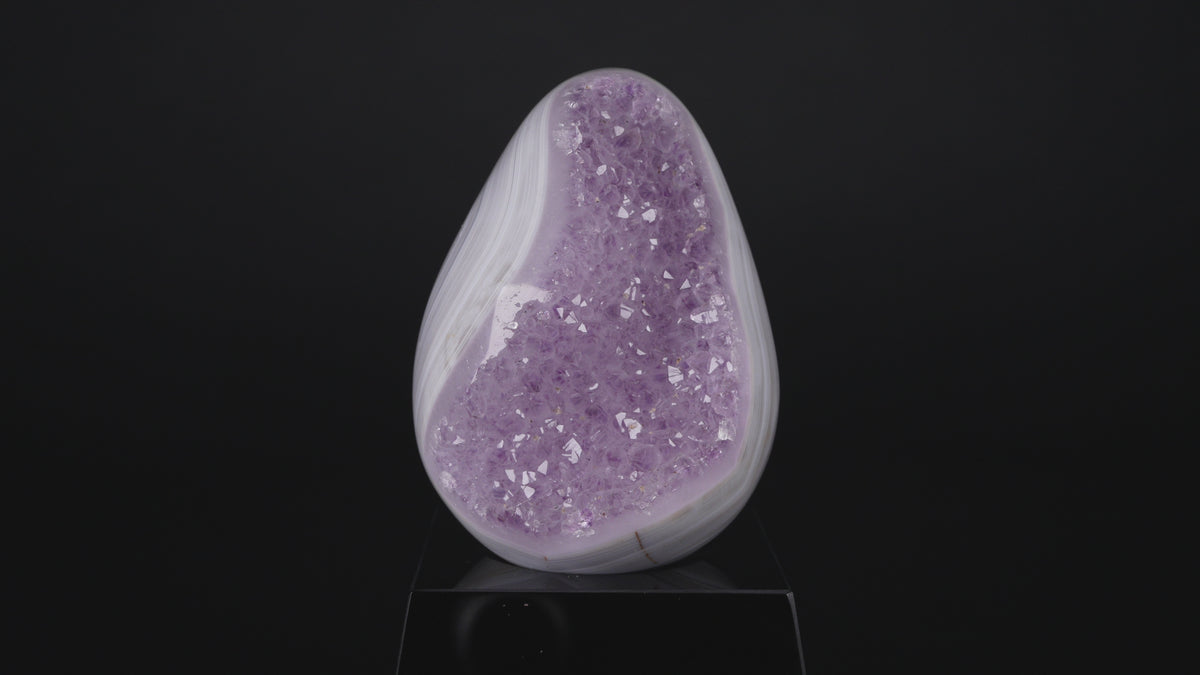 Amethyst Achat Freiform mit Druse