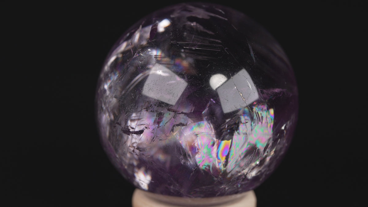 Amethyst Agate Ball
